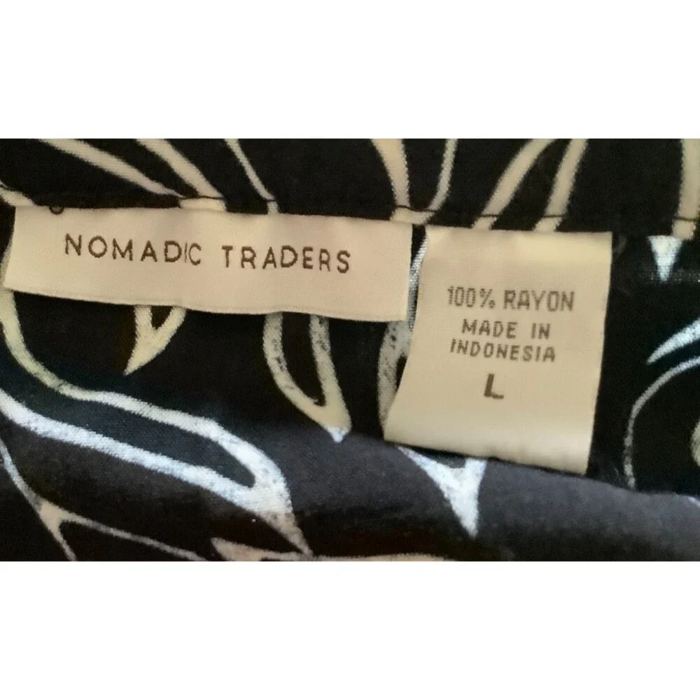 Nomadic Traders Skirt LARGE Flare romantic Festival Artsy Stretch Waist Whimsy - Picture 8 of 8